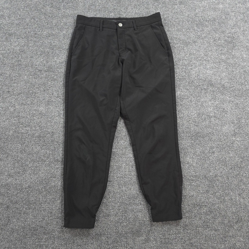 Primo Pants Mens 30x26 Black Stretch Jogger Ankle Zip Performance Golf Tech
